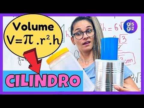 Thumbnail da aula: VOLUME DO CILINDRO | GEOMETRIA ESPACIAL \Prof. Gis/