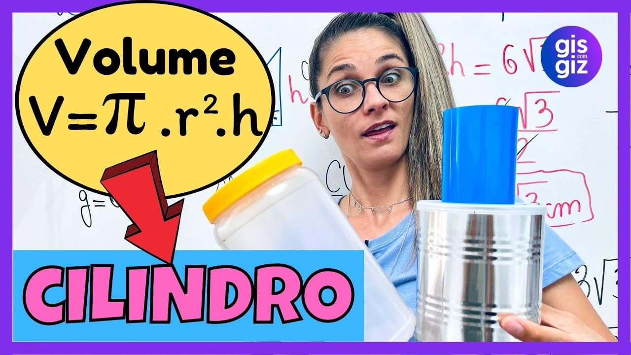 Thumbnail: VOLUME DO CILINDRO | GEOMETRIA ESPACIAL \Prof. Gis/