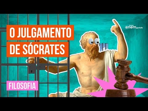 Thumbnail da aula: JULGAMENTO DE SÓCRATES: acusado, condenado e morto envenenado | Filosofia Enem. Prof Ernani da Silva