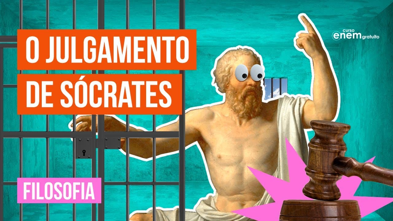 Thumbnail: JULGAMENTO DE SÓCRATES: acusado, condenado e morto envenenado | Filosofia Enem. Prof Ernani da Silva