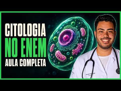 Thumbnail da aula: 🟢 CITOLOGIA no ENEM 2026: Tudo o que Cai (Células, Organelas e Funções)