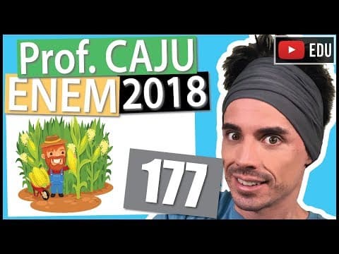 Thumbnail da aula: [ENEM 2018] 177 📓 ÁLGEBRA Um produtor de milho utiliza uma área de 160 hectares para as suas