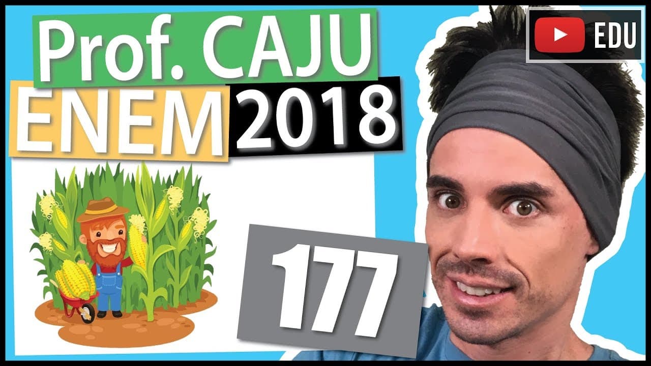Thumbnail: [ENEM 2018] 177 📓 ÁLGEBRA Um produtor de milho utiliza uma área de 160 hectares para as suas