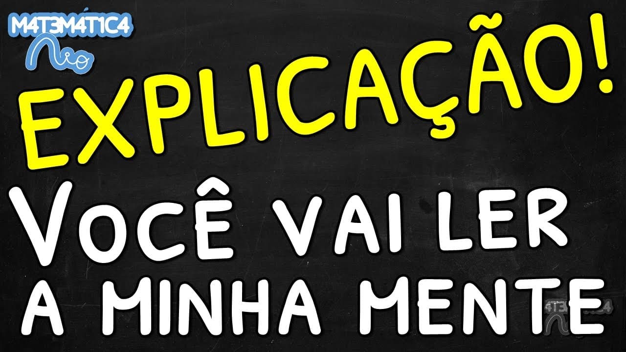 Thumbnail: Explicação: VOCÊ VAI LER A MINHA MENTE | Matemática Rio
