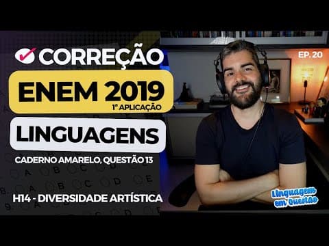 Thumbnail da aula: ENEM 2019 1ª aplicação: Luiz Gonzaga no carnaval (H14 | Diversidade artística | Amarelo, 13) #20