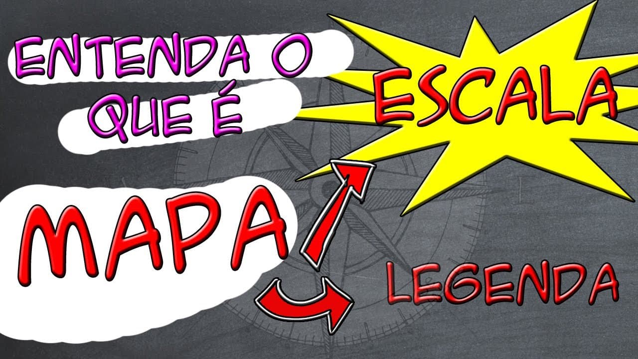 Thumbnail: Você sabe o que é MAPA?? Entenda o que é ESCALA cartográfica e legenda (CARTOGRAFIA)