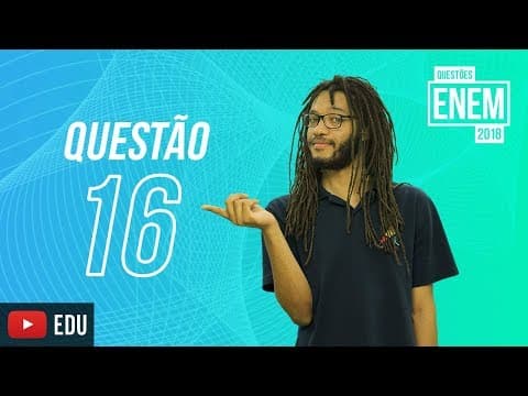 Thumbnail da aula: ENEM 2018 | História do futebol | questão 16 (caderno amarelo)