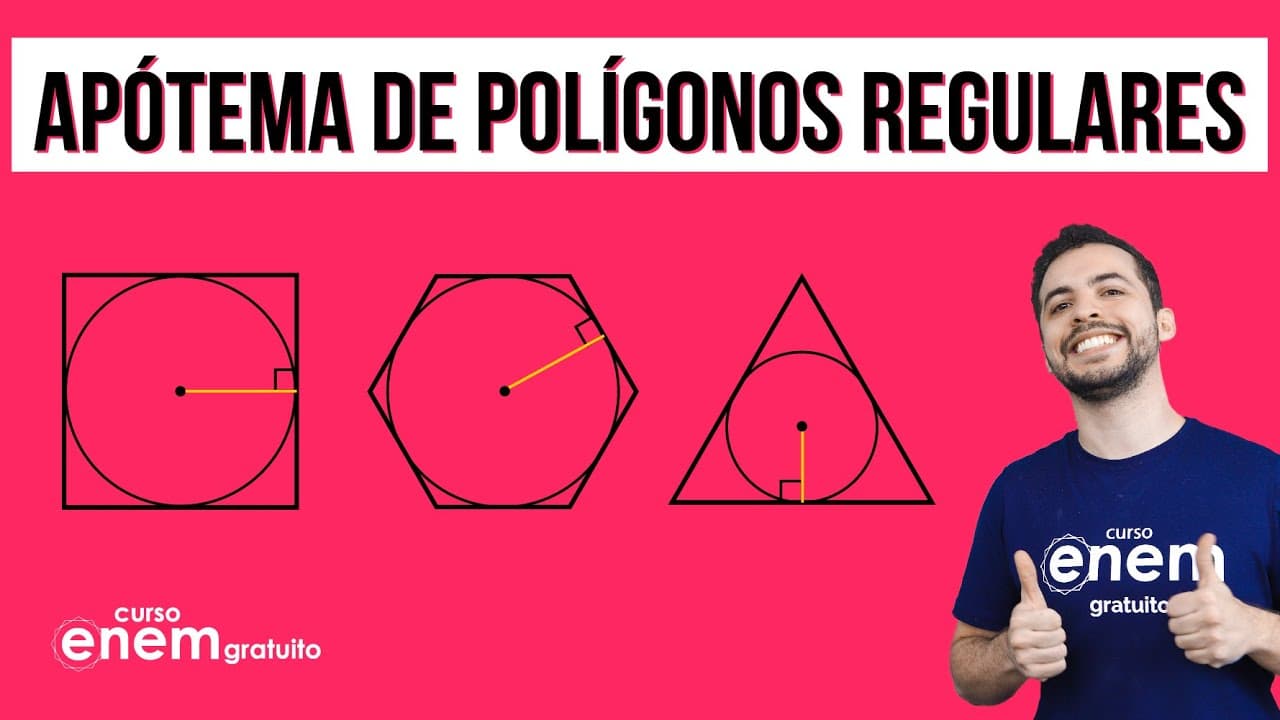 Thumbnail: APÓTEMA DE POLÍGONOS REGULARES | Resumo de Matemática para o Enem