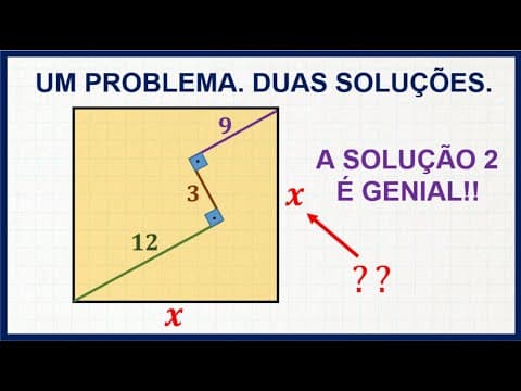 Thumbnail da aula: 💟 Teorema de Pitágoras Aplicação - A Matemática é LINDA! #5 💟