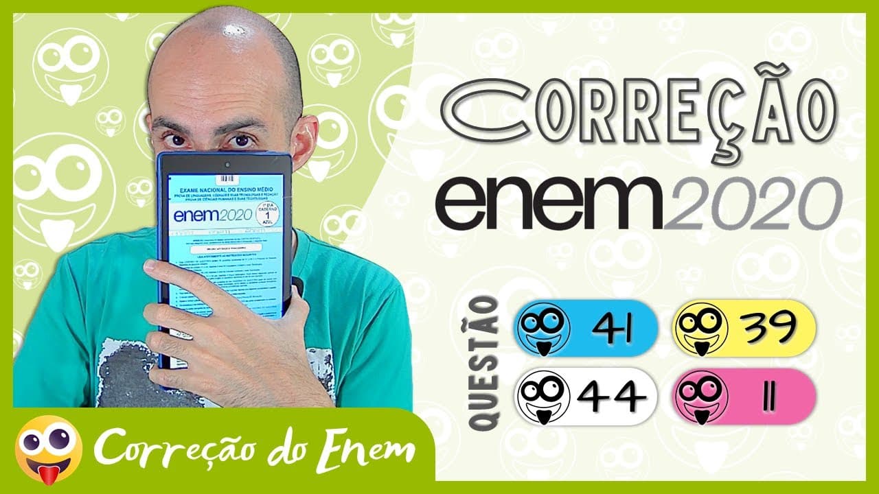 Thumbnail: [CORREÇÃO DO ENEM] Questão 41 - Enem 2020 impresso - Prova azul ▷ Policarpo Quaresma