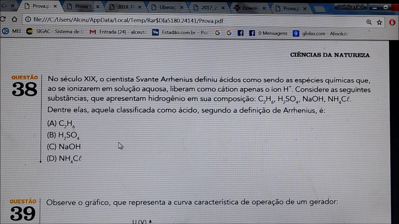 Thumbnail: Aula 104.4 - Quem é o Ácido do Svante na UERJ 2018