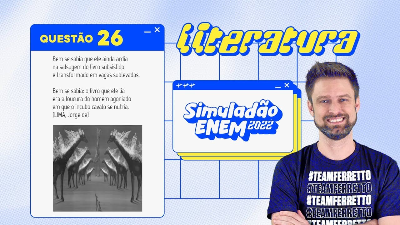 Thumbnail: Resolução Simuladão ENEM 2022 - #Literatura pt. 2
