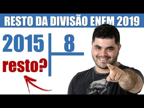 Thumbnail da aula: Questão sobre RESTO DA DIVISÃO 155 ENEM 2019 | Após o Fórum Nacional Contra a Pirataria (FNCP)