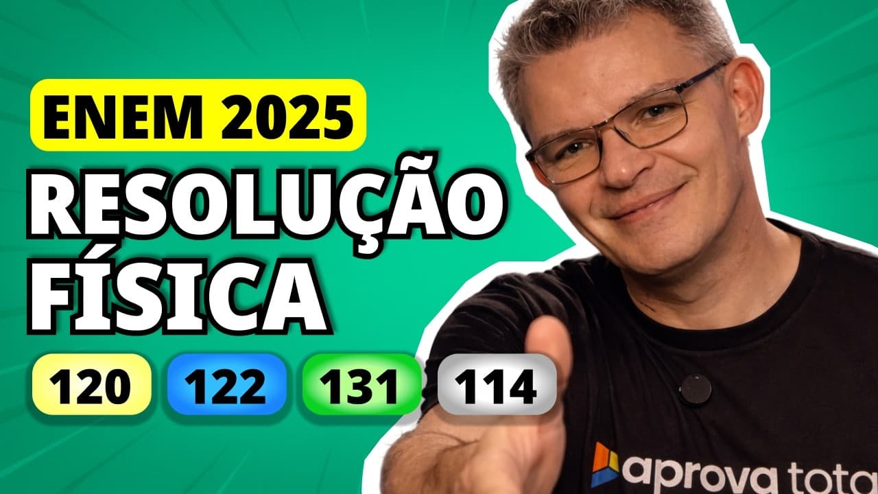 Thumbnail: ENEM 2025 FÍSICA – Questão 120 | O aquecimento em fogões por indução utiliza bobinas para produzir