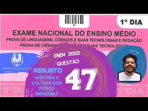 Thumbnail da aula: Resolução Enem 2022 - Humanas Questão 47