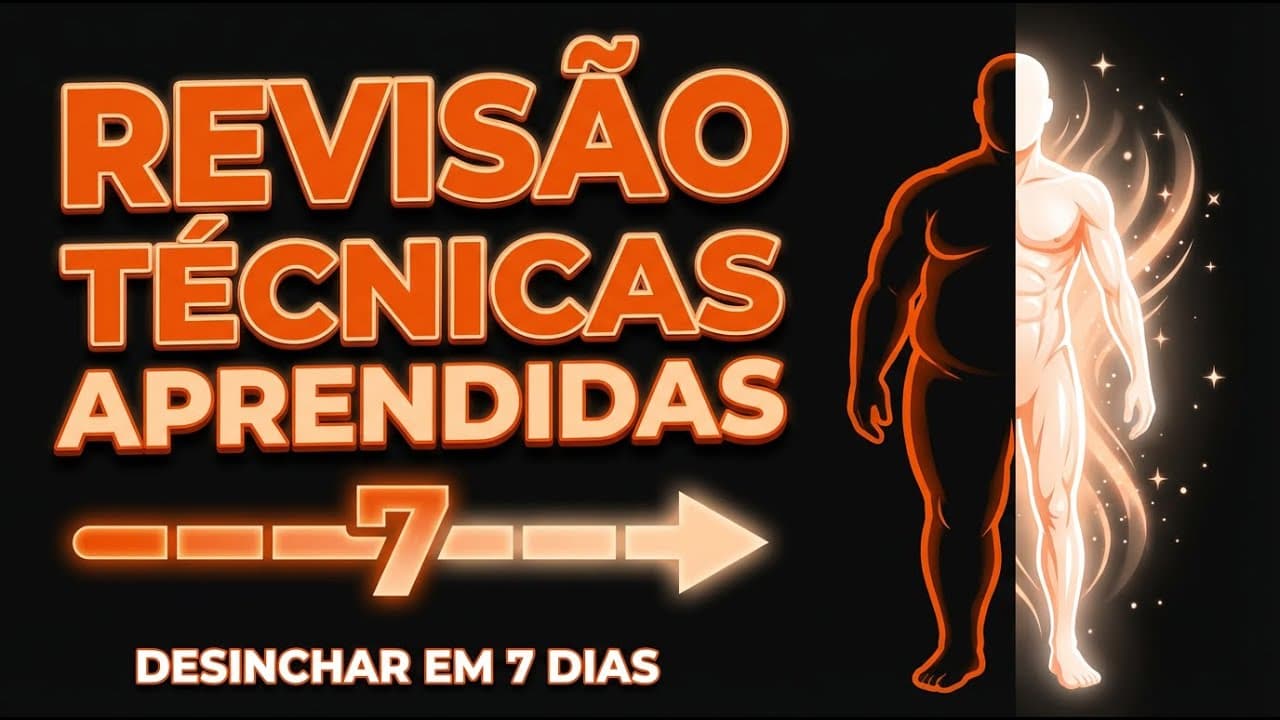 Thumbnail: Revisão das Técnicas Aprendidas | Desinchar em 7 Dias: O Guia Definitivo Contra Retenção e Inchaço