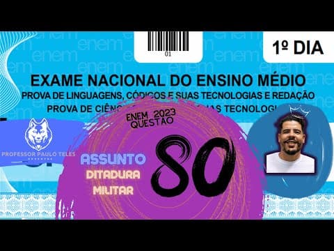 Thumbnail da aula: Resolução Enem 2023 - Humanas Questão 80