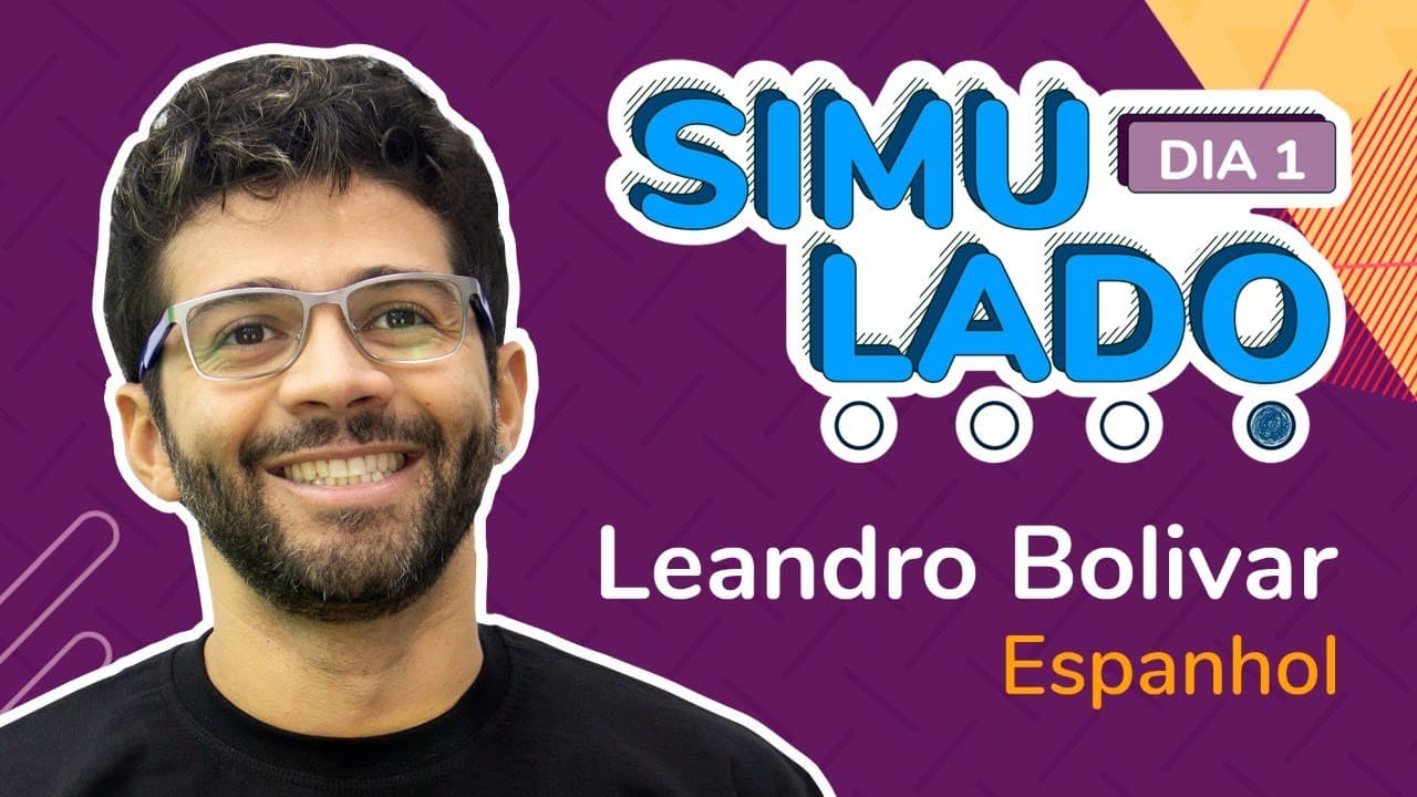 Thumbnail: Resolução Simulado VI | Espanhol | Prof.  Leandro Bolivar
