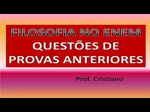 Thumbnail da aula: QUESTÃO COMENTADA DE FILOSOFIA NO ENEM - ÉTICA ARISTOTÉLICA