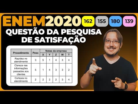 Thumbnail da aula: ENEM 2020 || Média || Com o objetivo de contratar uma empresa responsável pelo serviço