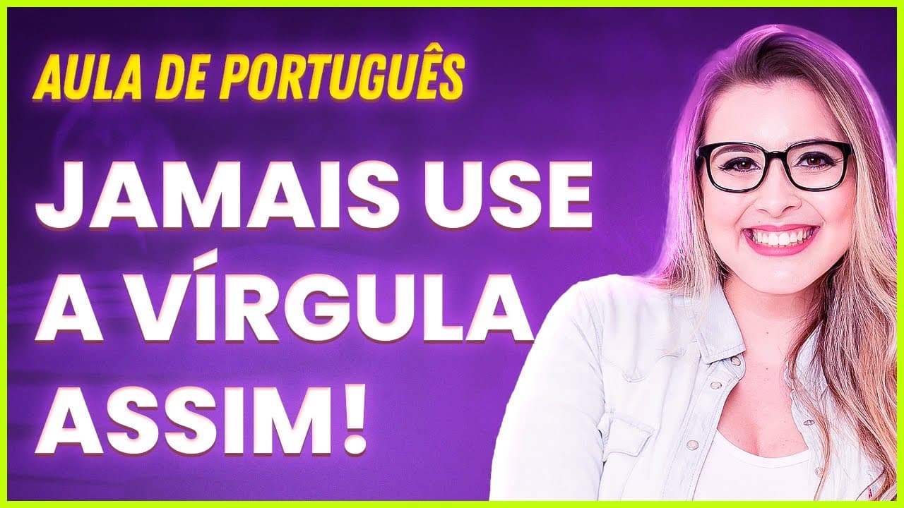 Thumbnail: USO INCORRETO DA VÍRGULA: NUNCA FAÇA ISSO! - Professora Pamba
