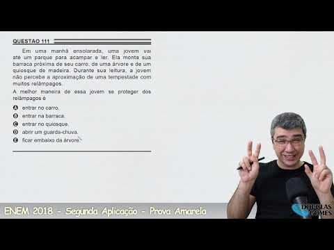 Thumbnail da aula: Resolução/correção ENEM 2018 Segunda aplicação Amarela 111