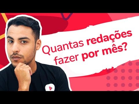 Thumbnail da aula: QUANTAS REDAÇÕES  FAZER POR MÊS? | Dica Nota 1000 | Romulo Bolivar