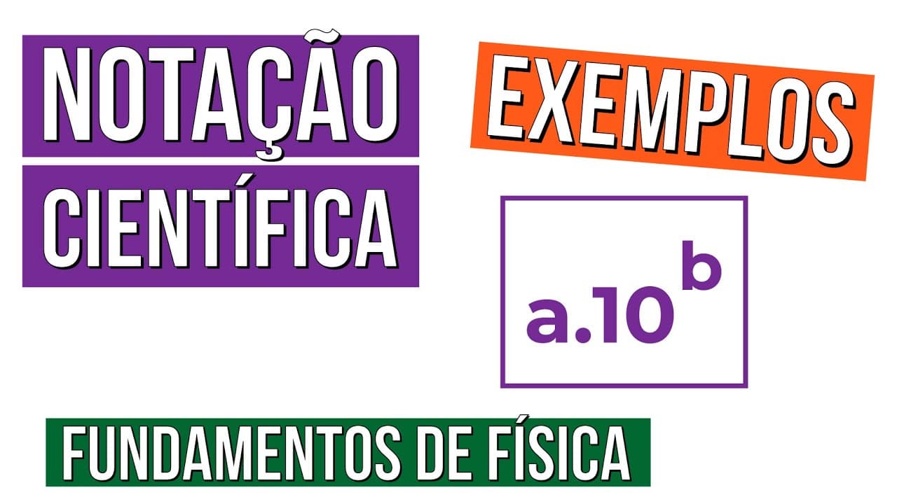 Thumbnail: NOTAÇÃO CIENTÍFICA: exemplos e exercícios | Fundamentos da Física | Recomposição de Aprendizagem