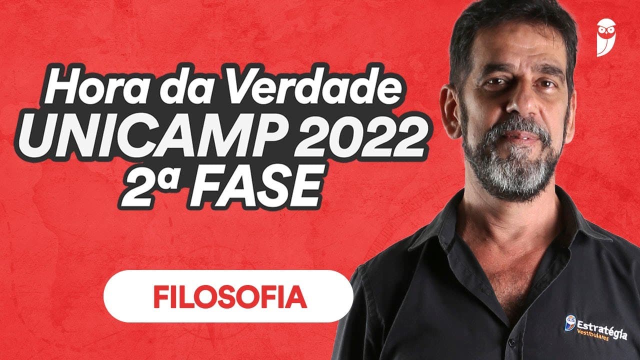 Thumbnail: Revisão Filosofia | Hora da Verdade UNICAMP 2022 - 2ª Fase
