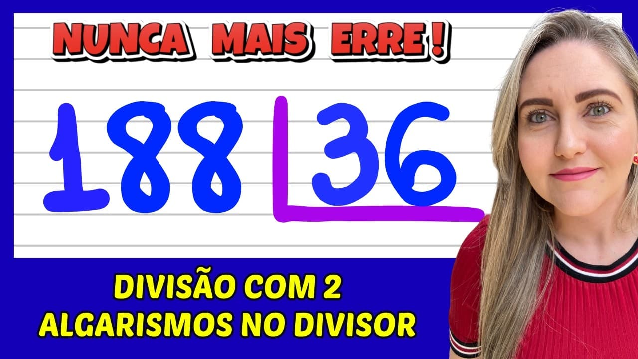 Thumbnail: NUNCA MAIS ERRE DIVISÃO! APRENDA COMO FAZER DIVISÃO !