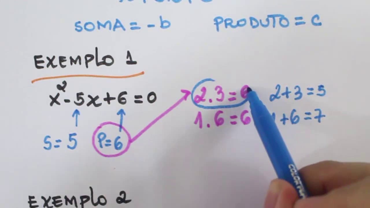 Thumbnail: Equação do 2º grau fácil!  SOMA E PRODUTO