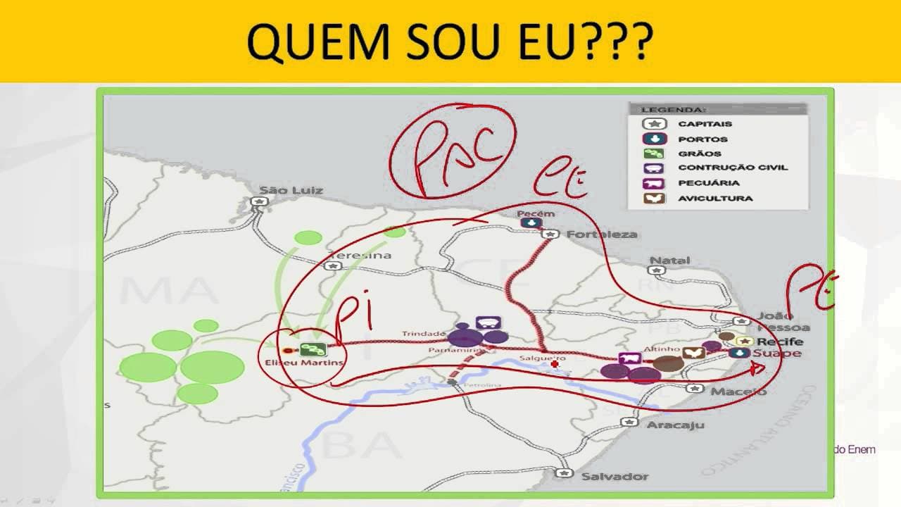 Thumbnail: Geografia - Ferrovia Transnordestina - ENEM