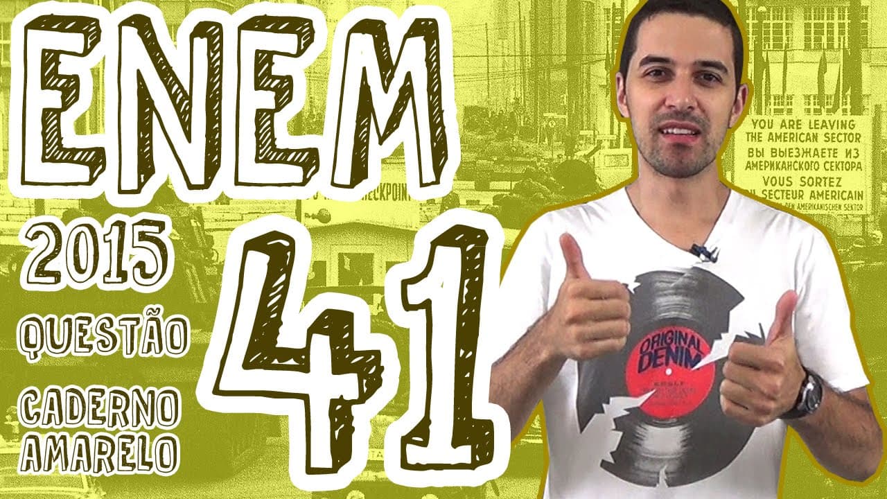 Thumbnail: ENEM 2015 - Questão 41 (Caderno Amarelo)