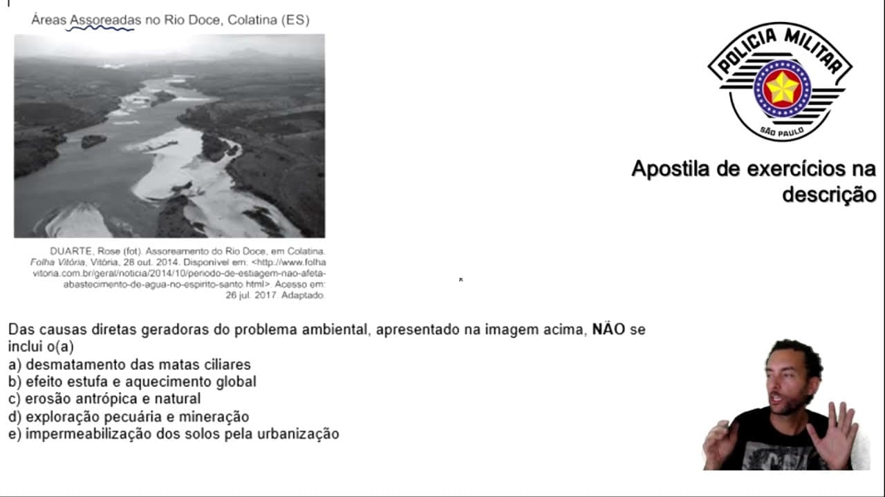 Thumbnail: Conhecimentos Gerais para Concurso da PM SP 2021/2022 - Os impactos ambientais