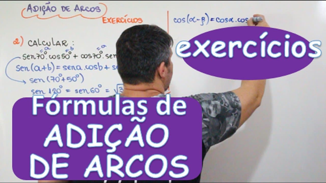 Thumbnail: FÓRMULAS DE ADIÇÃO DE ARCOS (EXERCÍCIOS) (AULA 18/24)
