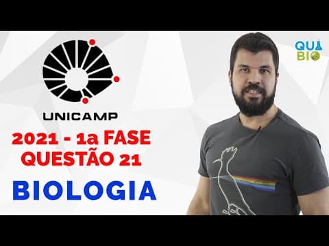 Thumbnail da aula: UNICAMP 2021 - Questão 21 - Plantas são organismos que interferem na composição da atmosfera e