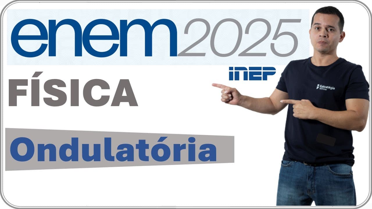 Thumbnail: ENEM 2025 | QUESTÃO 114 |  A TIRINHA ILUSTRA UM PROCESSO FÍSICO EM QUE UMA ONDA SONORA