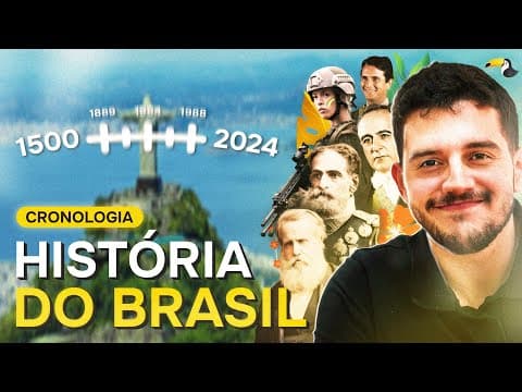 Thumbnail da aula: CRONOLOGIA de HISTÓRIA do BRASIL para ENEM e VESTIBULARES