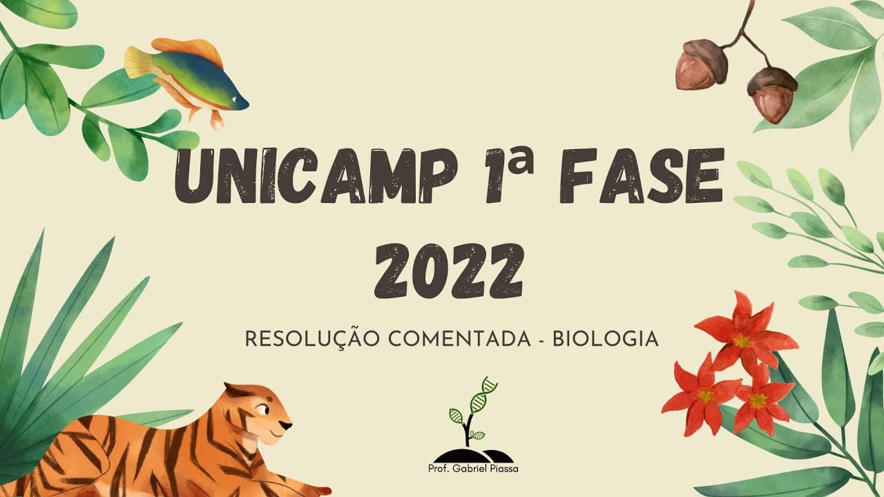 Thumbnail: Biologia Unicamp 2022 1ª Fase - Resolução Comentada (Prova Q-X)
