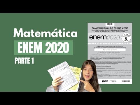 Thumbnail da aula: ENEM 2020 - Questão 136 a 145 (Prova Cinza ⚪) PARTE 1