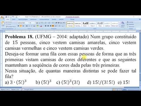Thumbnail da aula: Problema 18 da lista 3 (solução alternativa)