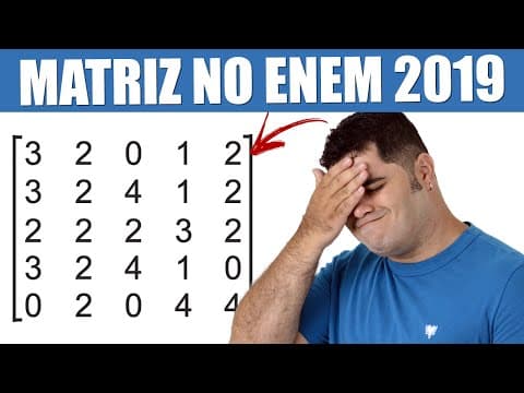 Thumbnail da aula: MATRIZ FÁCIL Questão 144 do ENEM 2019 | Um professor aplica durante os cinco dias úteis