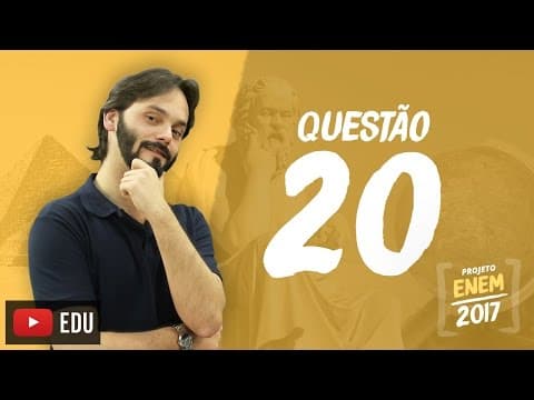 Thumbnail da aula: Enem 2016 - Ciências Humanas | Questão 20 (Caderno Branco)