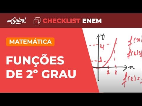 Thumbnail da aula: Função Quadrática - Matemática | Checklist ENEM | Me Salva!