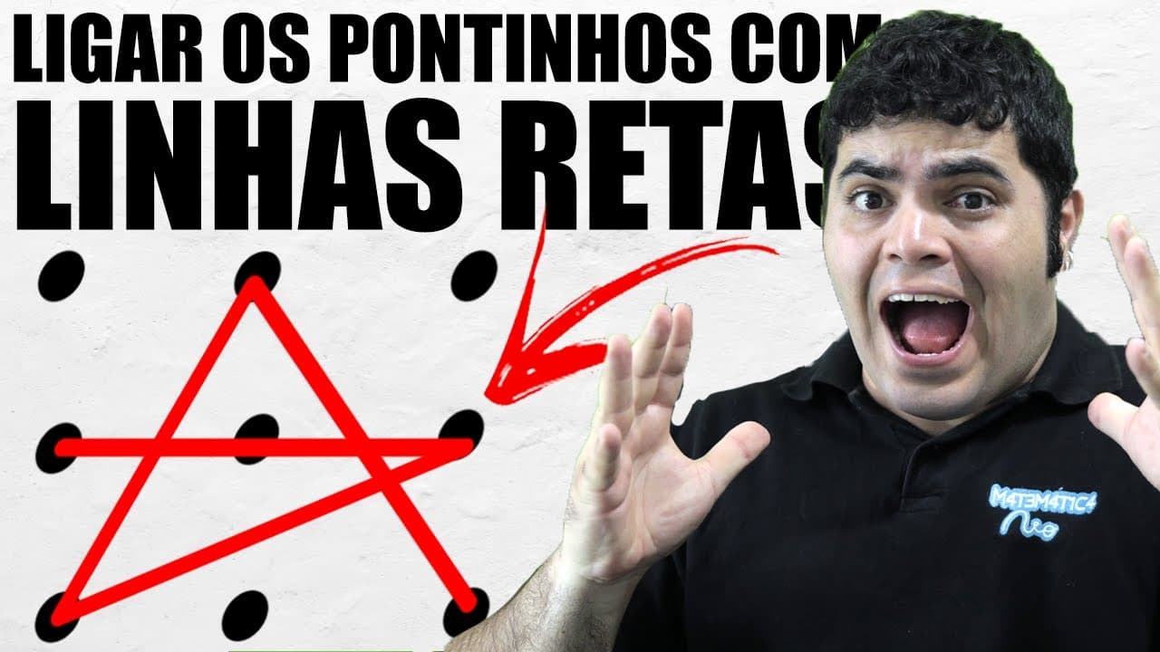 Thumbnail: ⚠️ LIGAR OS PONTOS SEM TIRAR A CANETA DO PAPEL Questão de Raciocínio Lógico Bugante!
