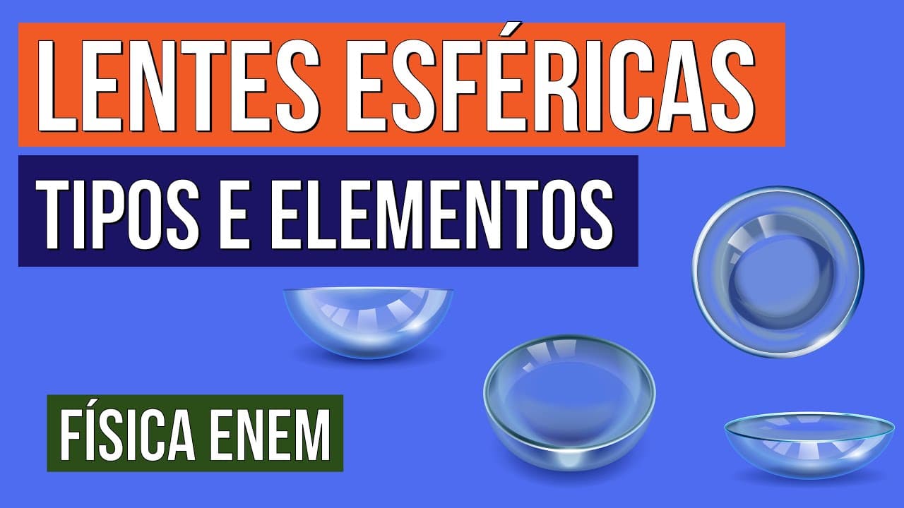Thumbnail: LENTES ESFÉRICAS: tipos e elementos | Física para o Enem | Flaverson Messias Batista