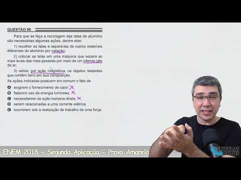 Thumbnail da aula: Resolução/correção ENEM 2018 Segunda aplicação Amarela 95