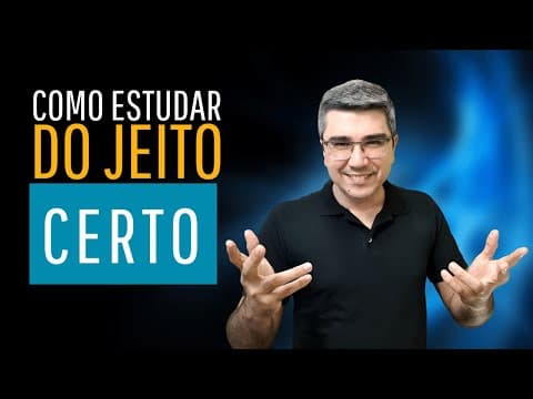Thumbnail da aula: Como estudar do jeito certo