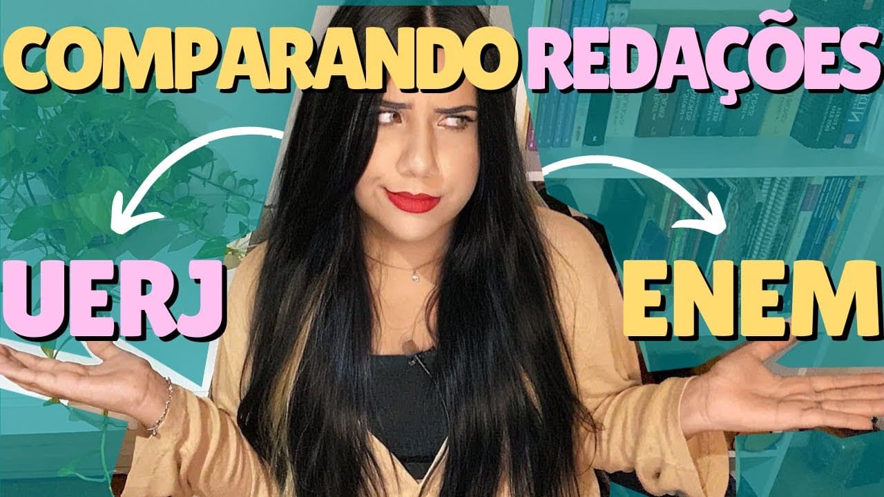 Thumbnail: MOSTRANDO, NA PRÁTICA, A DIFERENÇA ENTRA UMA REDAÇÃO UERJ E UMA REDAÇÃO ENEM | #VestibularUERJ #Enem