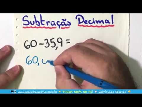 Thumbnail da aula: ⏱ TRUQUE DA SUBTRAÇÃO RÁPIDA E FÁCIL COM NÚMEROS DECIMAIS 👉 Minuto Matemática